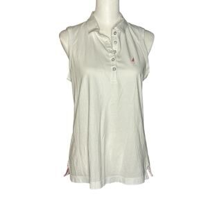 Nautica White Women's Sleeveless Top Medium